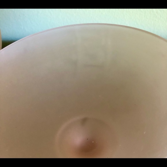 VINTAGE COTTON CANDY PINK FROSTED SATIN 4 pc SET 2 5”x 4” COMPOTE & 2 VOTIVES - Picture 10 of 16